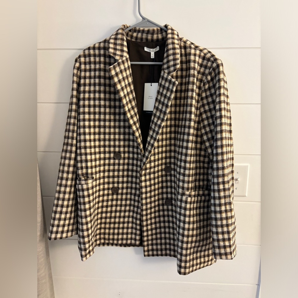 MNI Los Angeles ~ Plaid Skirt and Blazer Set